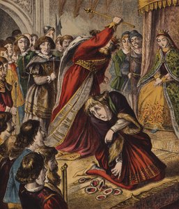De Hartenkoningin, Ze Maakte Wat Taarten (kleur litho) door English School