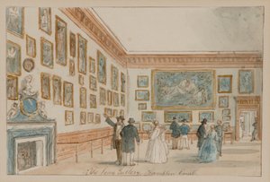 De Galerij van de Koningin, Hampton Court Palace, ca. 1860-70 door English School