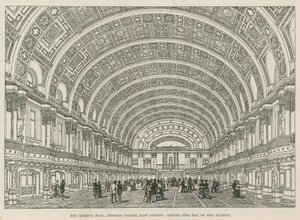 De Queens Hall, Peoples Palace, Oost-Londen, geopend vandaag door Hare Majesteit