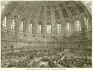 De Leeszaal van het British Museum door English School