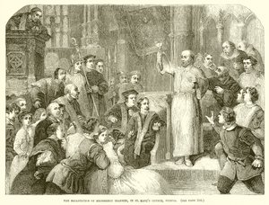 De herroeping van aartsbisschop Cranmer, in de St. Mary