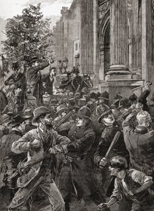 De Hervormingsliga in de Hyde Park demonstratie van 1866
