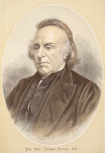 De Rev. Thomas Binney, D.D., illustratie uit De Geïllustreerde Editie van het Leven en de Ontdekkingen van David Livingstone door J. Ewing Richie, uitgegeven door A. Fullarton & Co., 1876 door English School