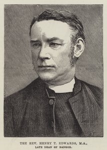 De eerwaarde Henry T Edwards, MA, overleden decaan van Bangor door English School