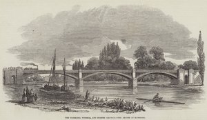 De Richmond, Windsor, en Staines Spoorwegbrug bij Richmond