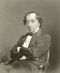 De zeer eerbiedwaardige Benjamin Disraeli door English School