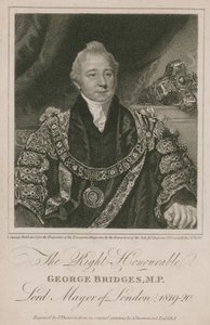 De zeer eerbiedwaardige George Bridges, burgemeester van Londen 1819-20