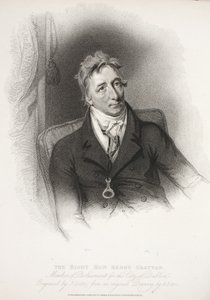 De Zeer Eerwaarde Henry Grattan, gegraveerd door J. Godby naar origineel tekening door A. Pope, 1810 door English School