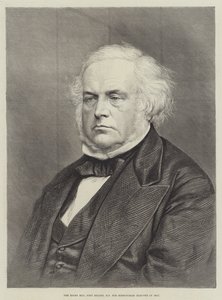 De zeer eerbiedwaardige John Bright, MP voor Birmingham, gekozen in 1857 door English School