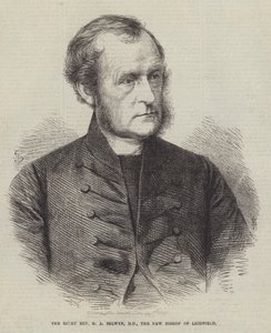 De zeer eerbiedwaardige G A Selwyn, DD, de nieuwe bisschop van Lichfield (gravure) door English School