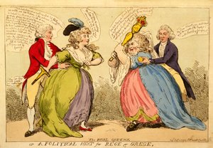 De Rivaliserende Koninginnen of een Politieke Hitte voor Rege en Grege, 1789