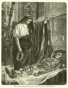 De Romeinse keizer voor het lijk van Alexander door English School