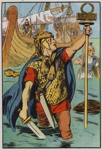 De Romeinse soldaten landen in Groot-Brittannië