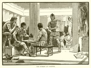 De Romeinen in Korinthe door English School