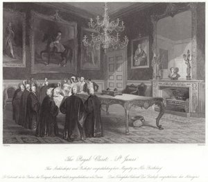 De koninklijke kast in St. James Palace