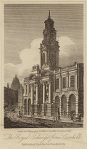 De Royal Exchange in de City of London door English School