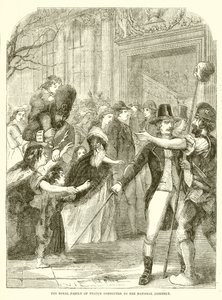 De Koninklijke Familie van Frankrijk naar de Nationale Vergadering geleid door English School