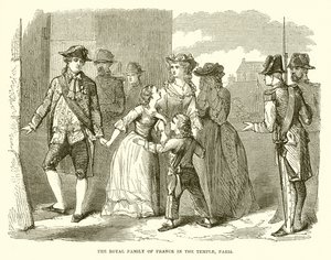De Koninklijke Familie van Frankrijk in de Tempel, Parijs