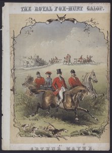 De koninklijke vossenjacht Galop, door Arthur Mayne door English School