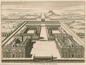 Het Koninklijk Hospitaal in Greenwich, Londen door English School