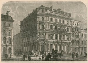 De Royal Insurance Buildings, Lombard Street, Londen door English School