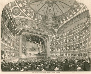 Het Koninklijke Italiaanse Operahuis, Covent Garden, Londen door English School