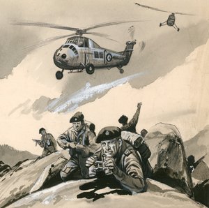 De Koninklijke Mariniers in een probleemgebied in de jaren 1960 door English School