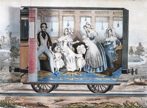 De Koninklijke Spoorwegwagon, c.1848 door English School