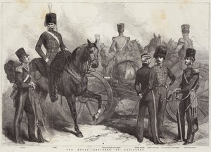 Het Koninklijk Regiment van Artillerie (gravure) door English School