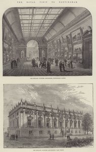 Het Koninklijk Bezoek aan Nottingham (gravure)