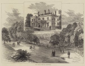 Het koninklijk bezoek aan Sheffield door English School