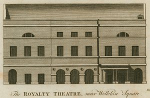 Het Royalty Theater, Well Street, Wellclose Square, Londen door English School