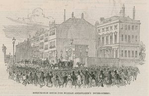 Het huis van de Russische ambassadeur; Ashburnham House, Dover Street, Londen