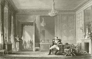 De Salon van de abdicatie, Fontainebleau door English School