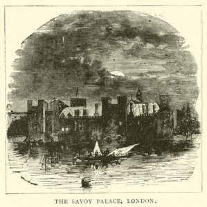 Het Savoy Palace, Londen door English School