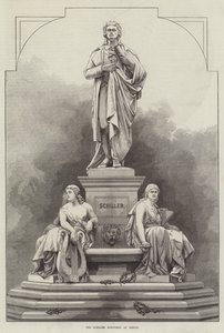 Het Schiller Monument in Berlijn door English School