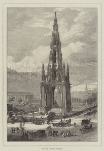 Het Scott Monument, Edinburgh door English School