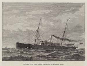 Het Schroefjacht Siren, voor de Corporation of the Trinity House door English School
