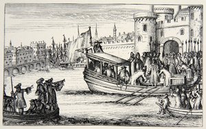 De zeven bisschoppen terugkerend van de Tower, 1688 door English School