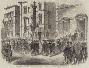 Het Zeshonderdjarig Festival van de Geboorte van Dante in Florence, Processie van de Gemeenten van Italië door English School