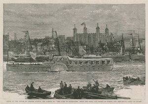 De sjah van Perzië in Engeland door English School