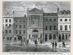 De Shakespeare Gallery, Pall Mall, Londen door English School