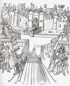 Het Beleg van Rouen, Frankrijk in 1418, uit 