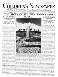 De stilte van Herdenkingsdag, voorpagina van 