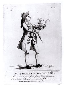 De Simpling Macaroni, uitgegeven door N. Darly, 13 juli 1772 (gravure) door English School