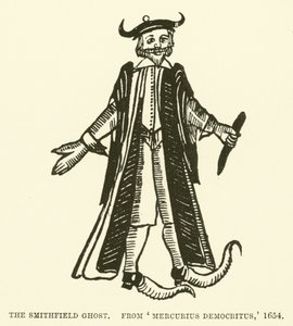 De Smithfield-geest, uit Mercurius Democritus door English School