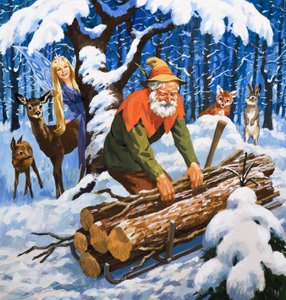 De sneeuwfee, illustratie uit 