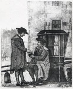 De Sociale Knijp, prent gemaakt door William Kay, 1784-1813 door English School