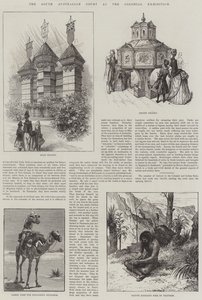 Het Zuid-Australische hof op de koloniale tentoonstelling door English School