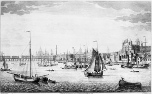 Het zuidoostelijke uitzicht van Londen
